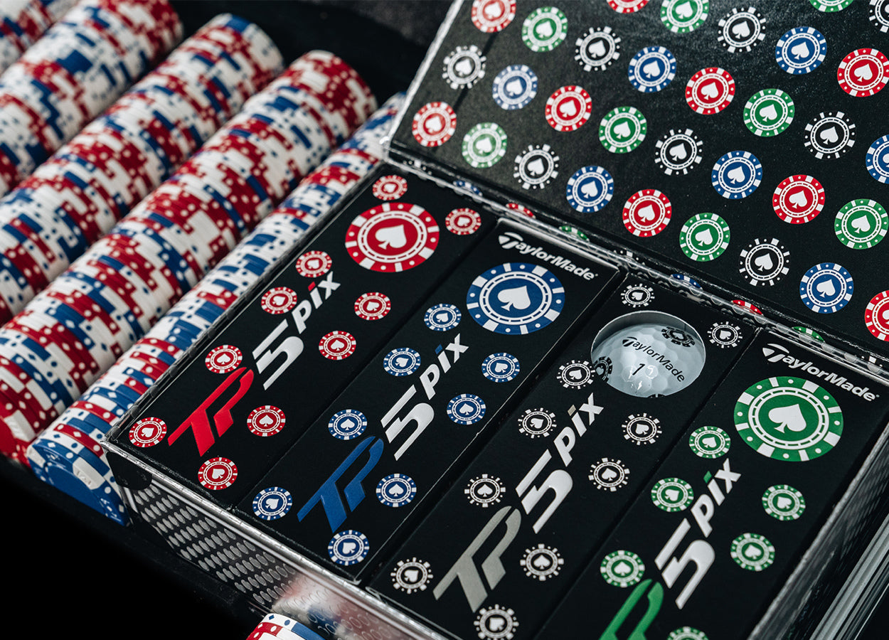 New 12 Taylormade Vault Limited Edition TP5 Pix Poker Golf Balls