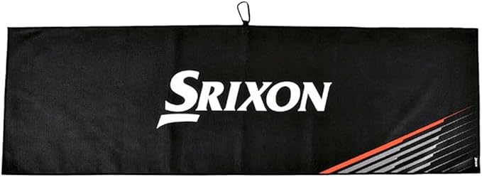 Srixon Tour Towel Microfiber With Carabiner 43 1/4" X 13 3/8" Used By Tour Players