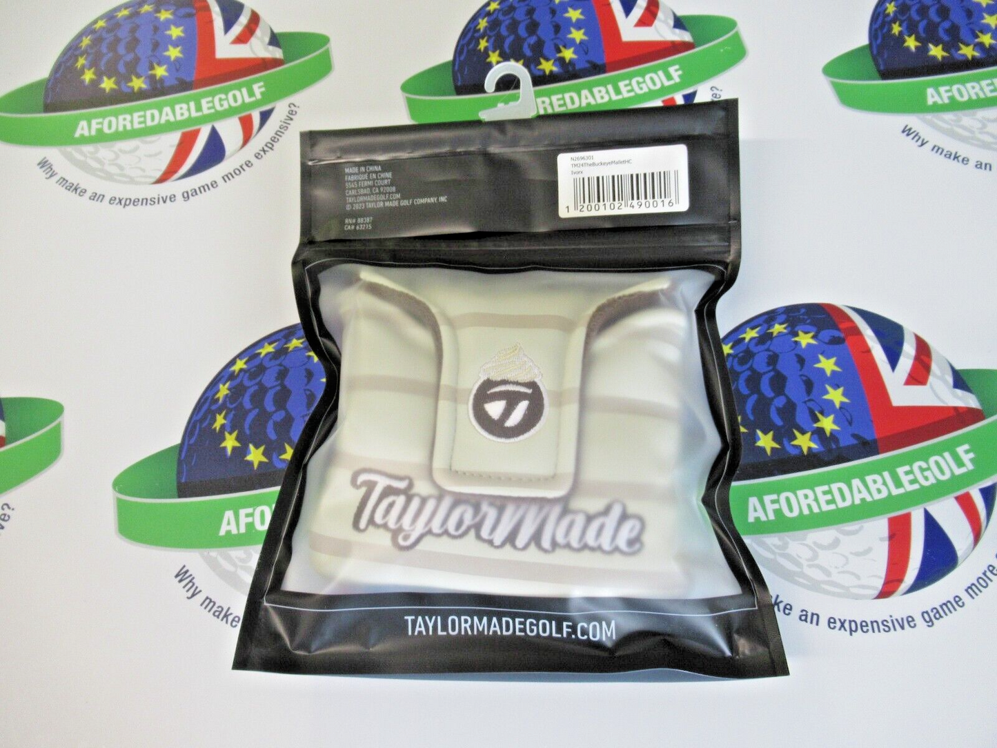 New Taylormade Vault Limited Edition Buckeye Milkshake Mallet Putter Head Cover