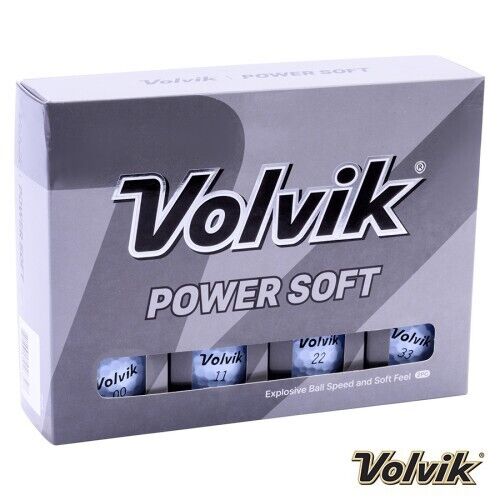 new 12 volvik power soft white golf balls