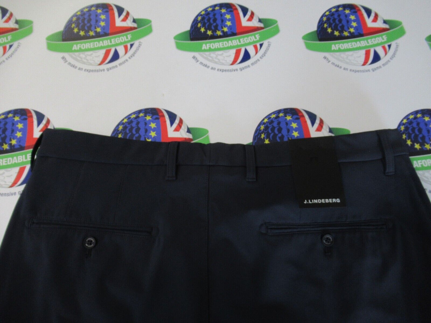 J.Lindeberg Ellott Tight Bonded Fleece Lined Trousers Navy Waist 38" Leg 32"