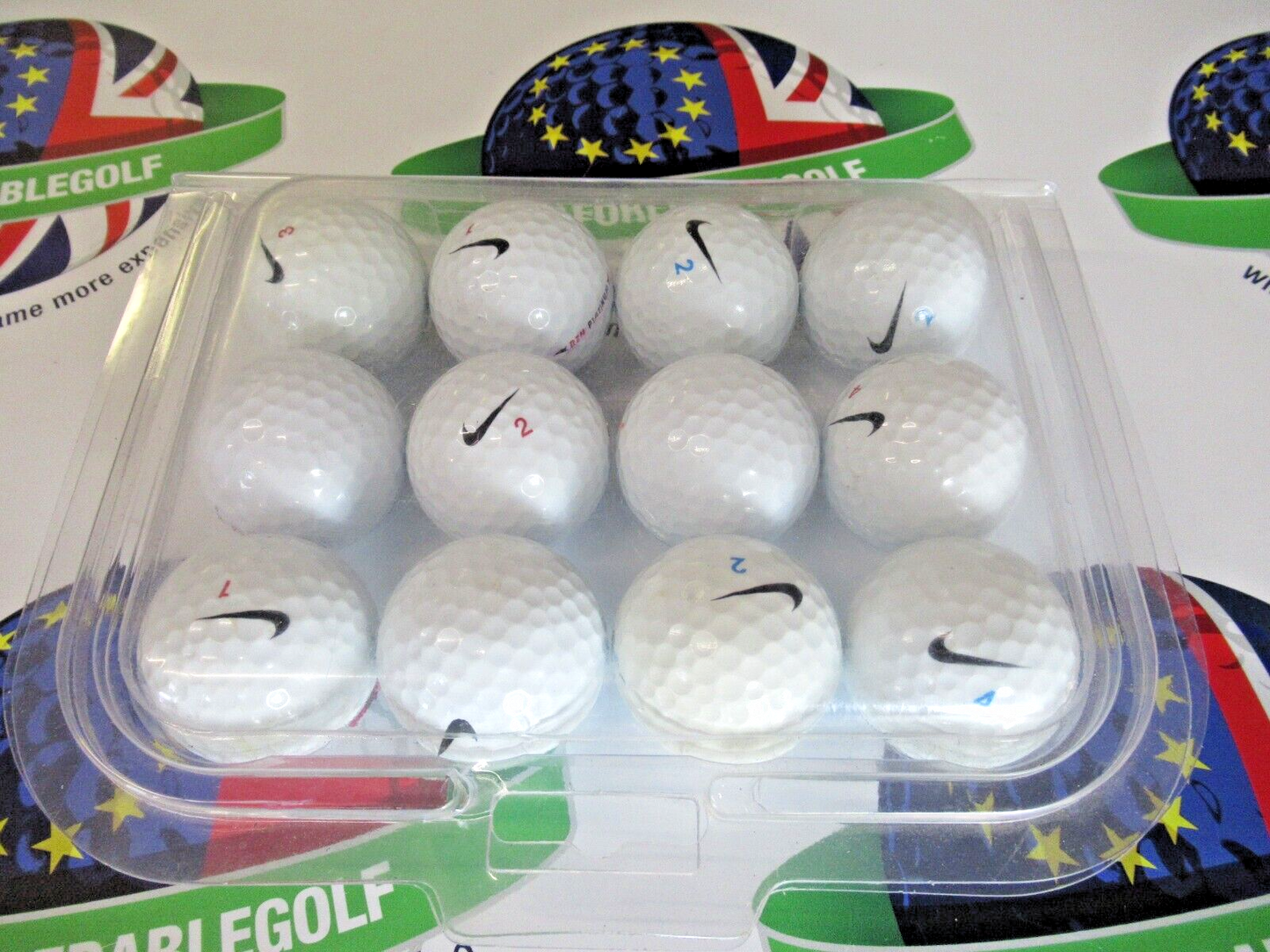 12 Nike Rzn Platinum Golf Balls Pearl/Pearl 1 Grade