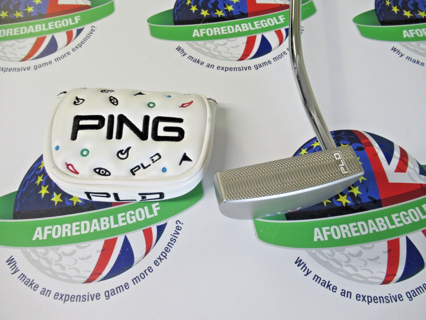 ping pld ds72 34" putter & head cover