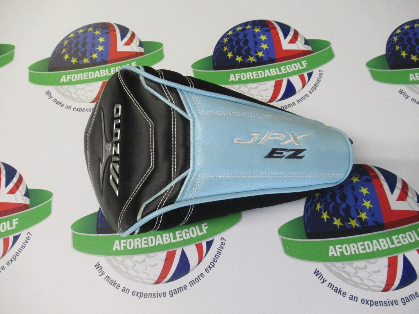 used mizuno jpx ez sky blue/black driver head cover