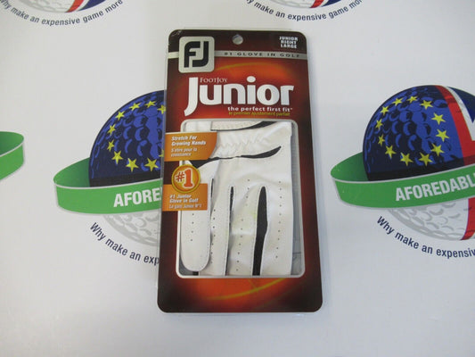 footjoy junior right handed golf glove for a left handed golfer large