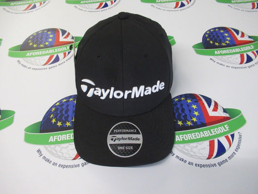 taylormade performance seeker black adjustable golf cap