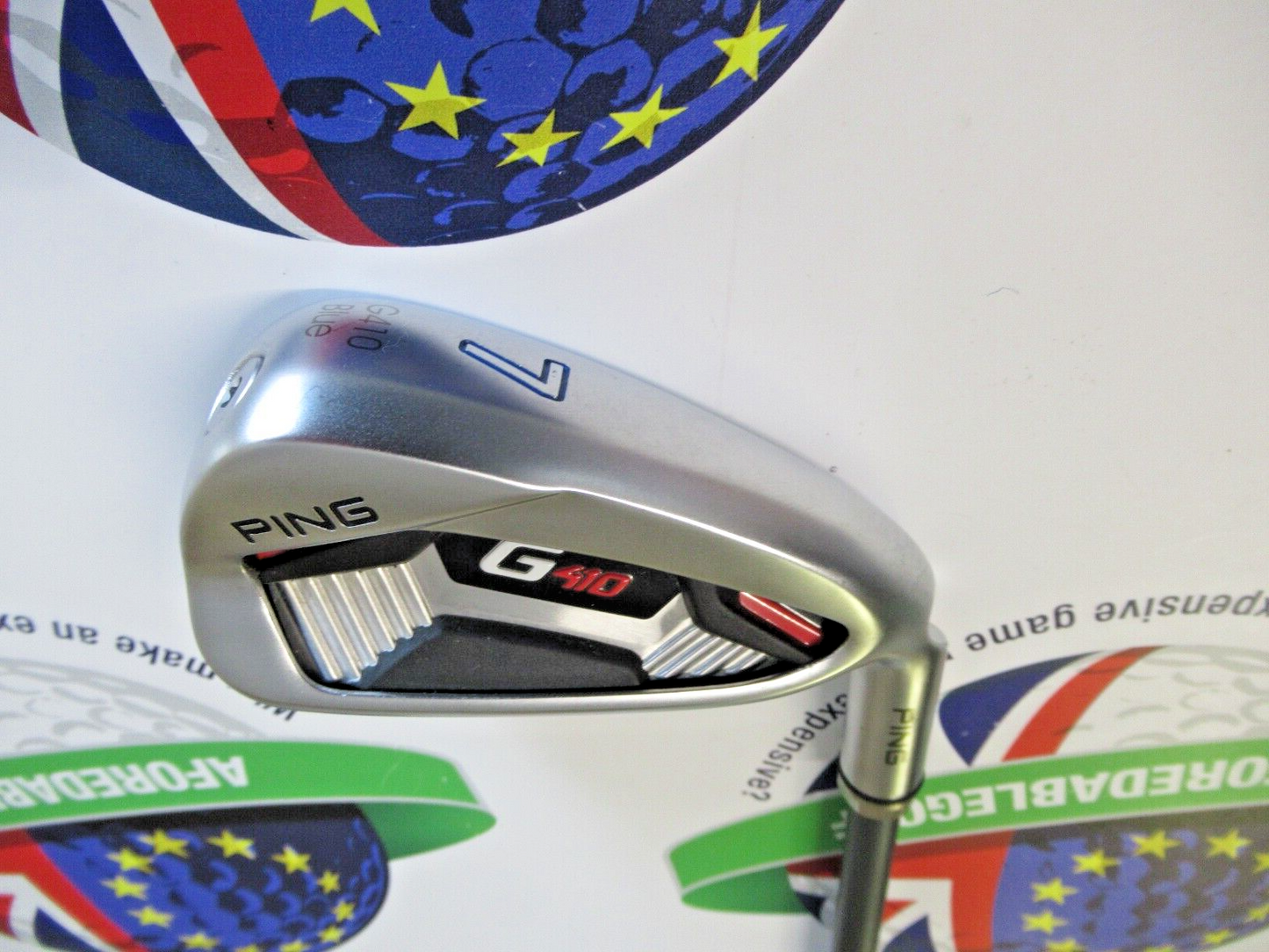 Ping G410 Blue Demo 7 Iron Alta Cb Swt Graphite Shaft Sr Flex