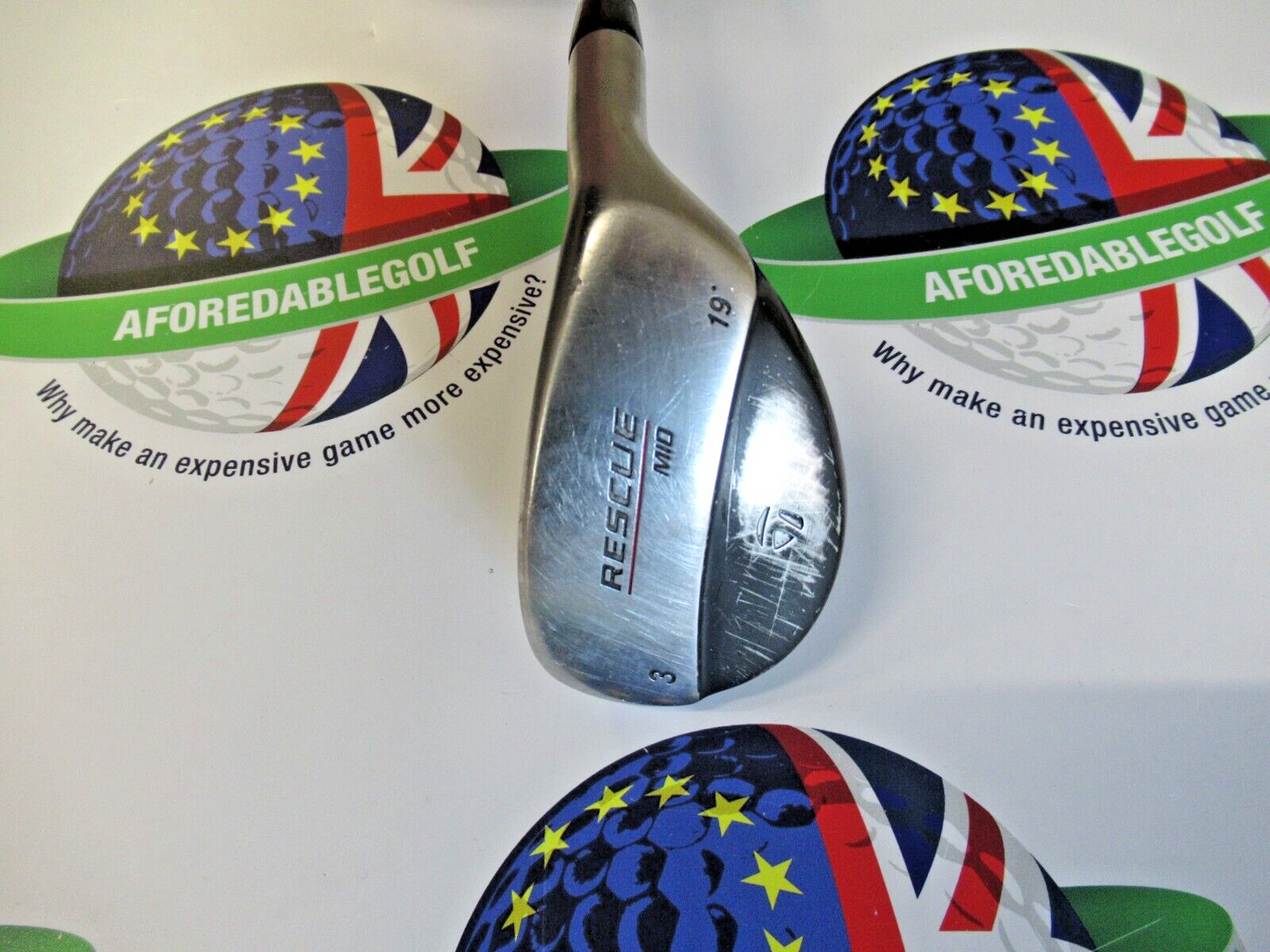 Used Taylormade Rescue Mid 19 Degree #3 Hybrid Ultralite Graphite Regular Flex