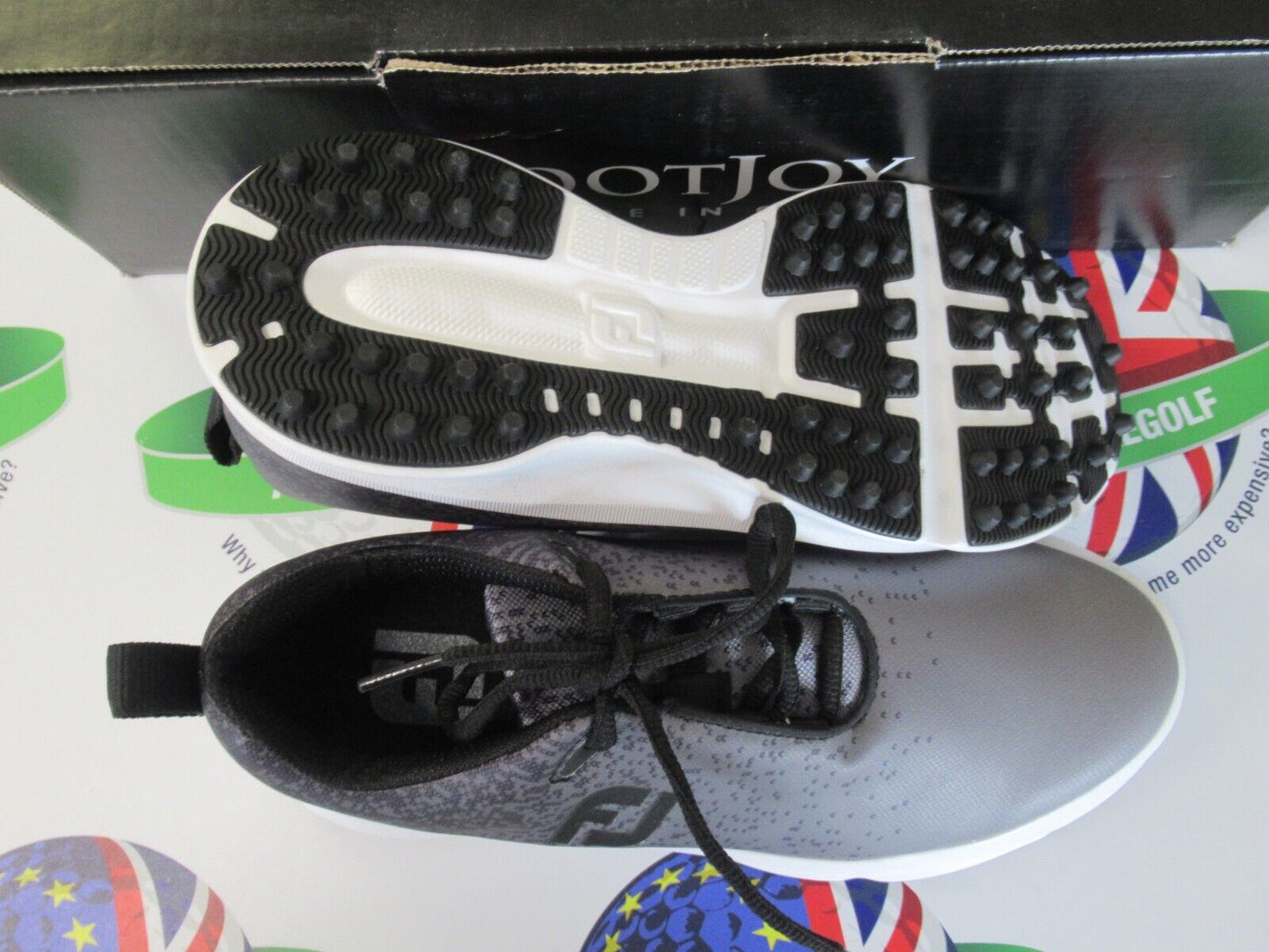 footjoy leisure ladies golf shoes charcoal/grey/white 92925k uk size 4 medium