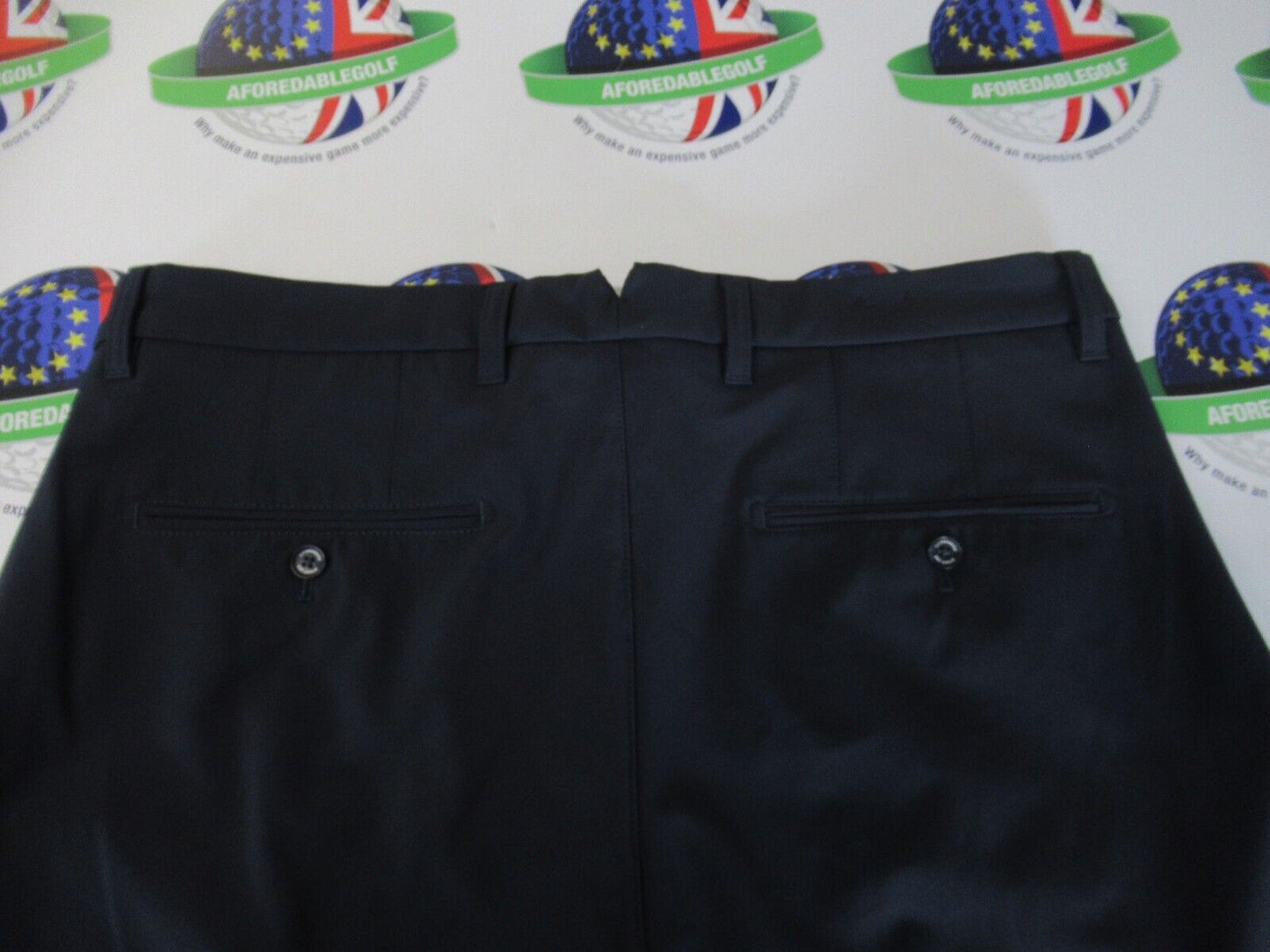 J.Lindeberg Ellott Tight Fit Bonded Fleece Lined Trousers Navy Waist 38" Leg 34"