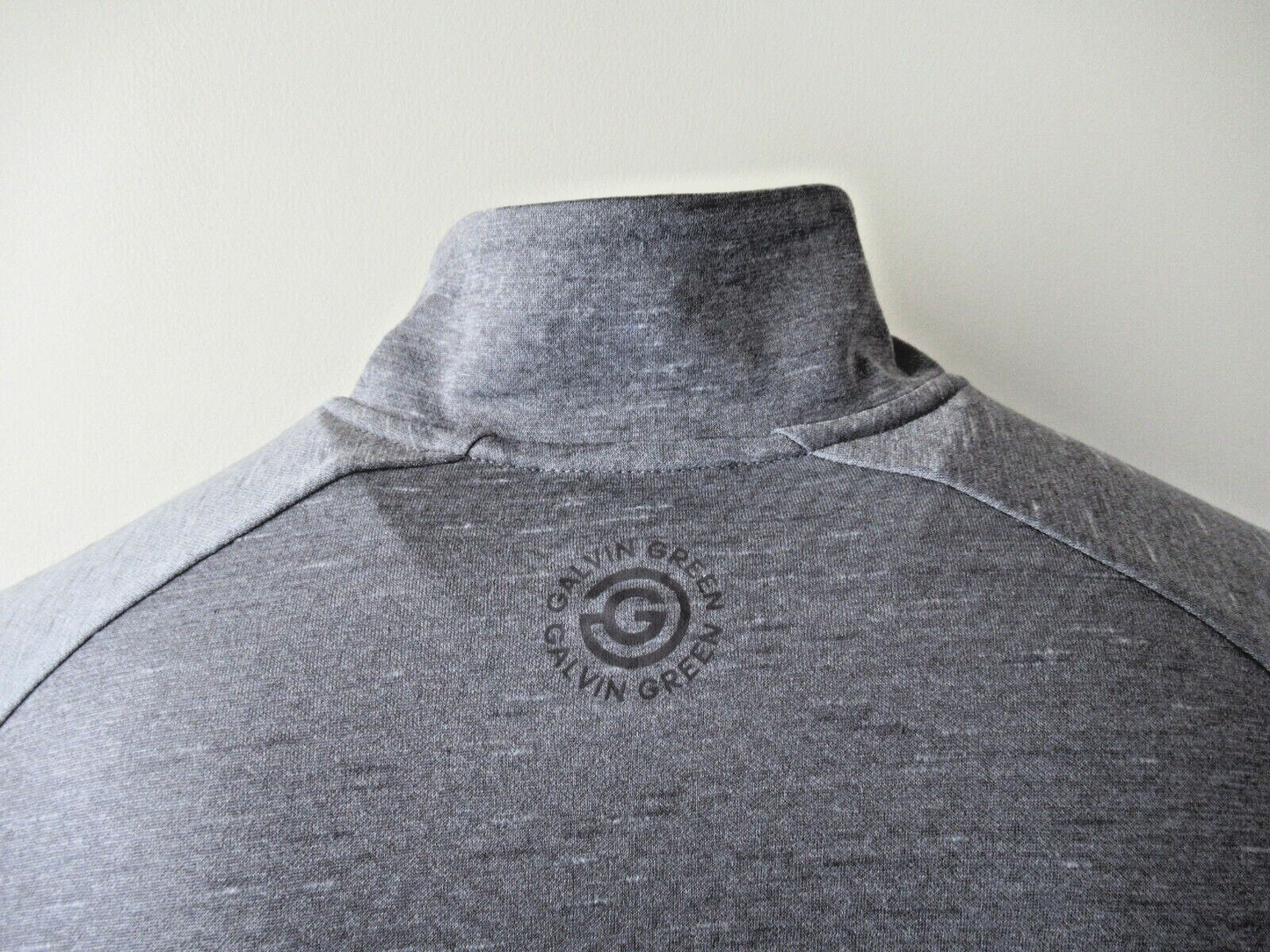 Galvin Green Dion Insula 1/2 Zip Pullover Grey Melange UK Size XL