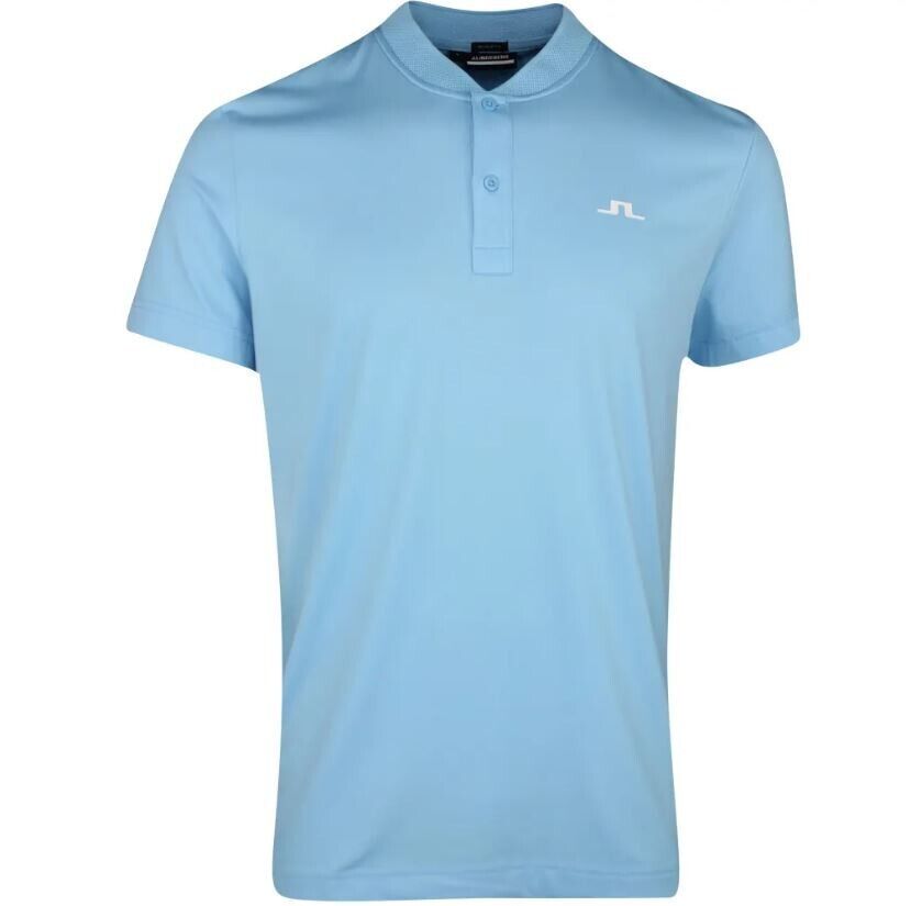 J.Lindeberg Wince Regular Fit Polo Shirt Baltic Sea UK Size Large
