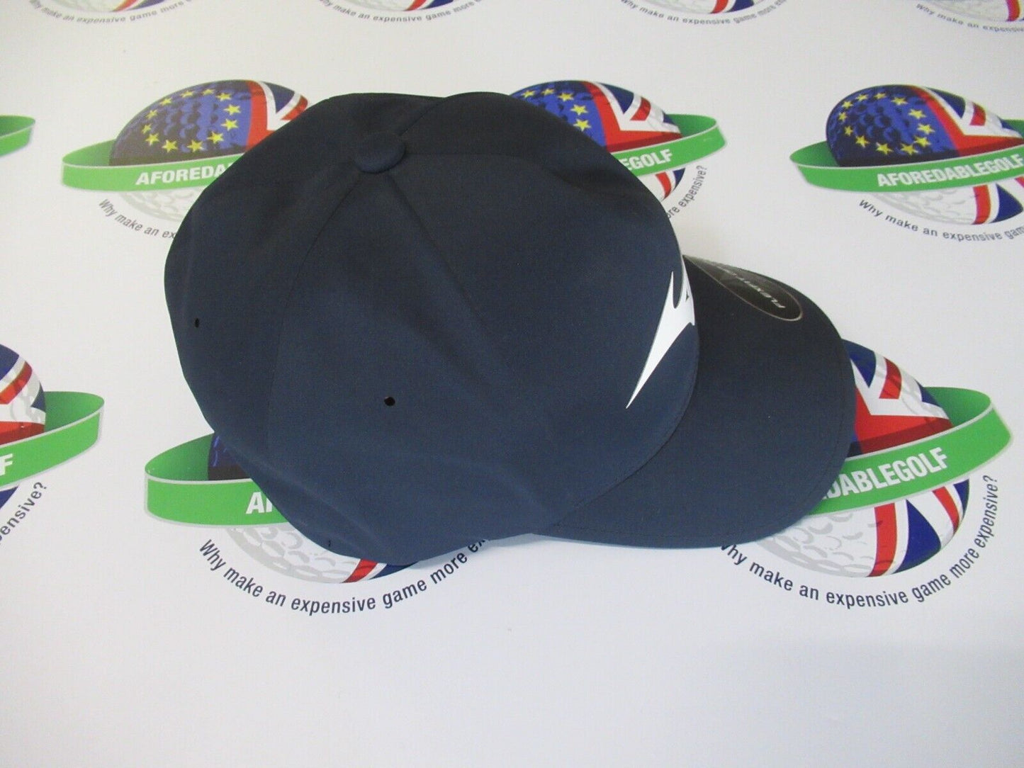 mizuno flexfit delta navy golf cap size large/xl
