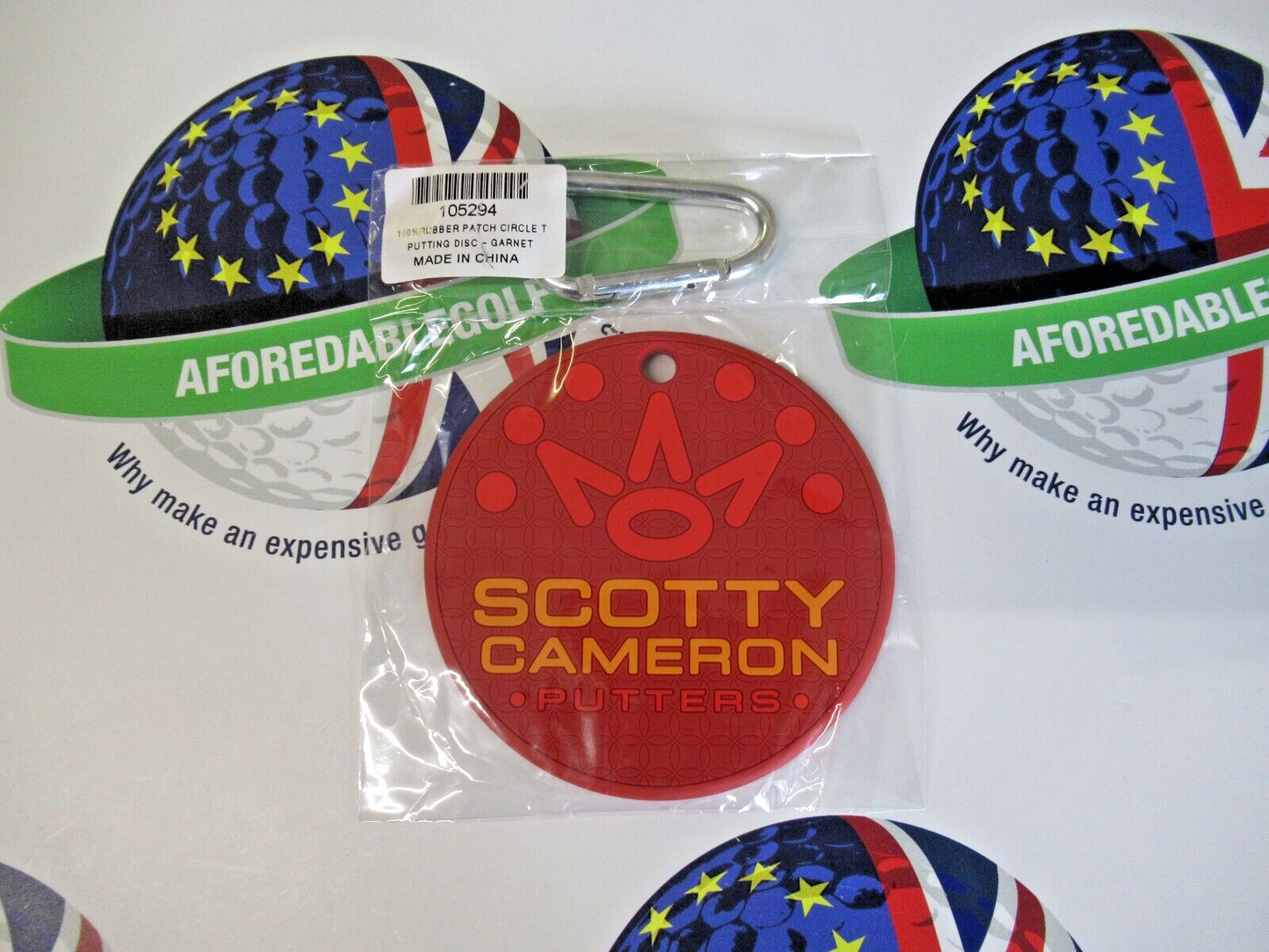 Scotty Cameron Circle T Rubber Putting Disc Red/Orange