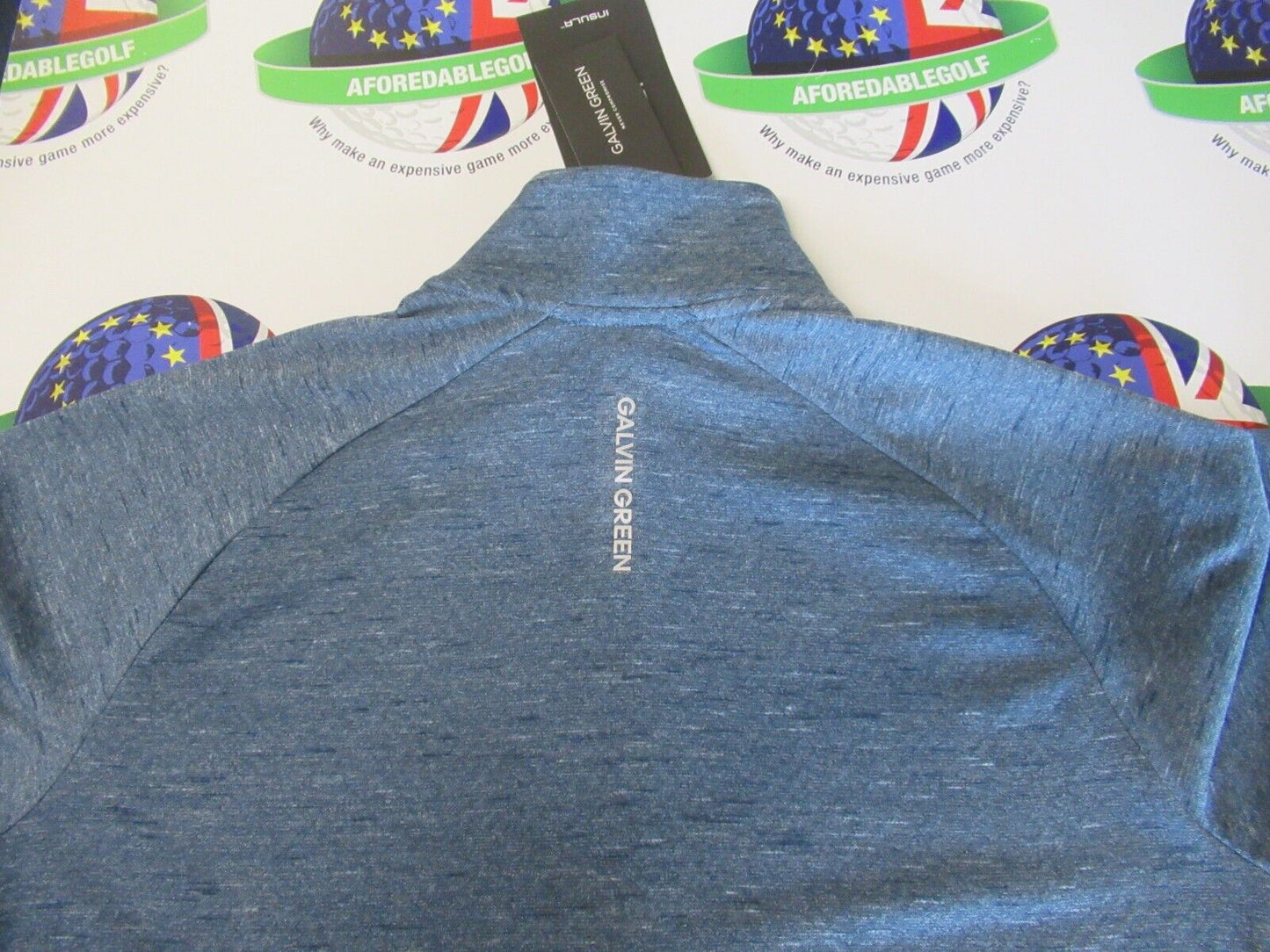 Galvin Green Ladies Diora 1/2 Zip Insula Pullover Blue Melange UK Size Small