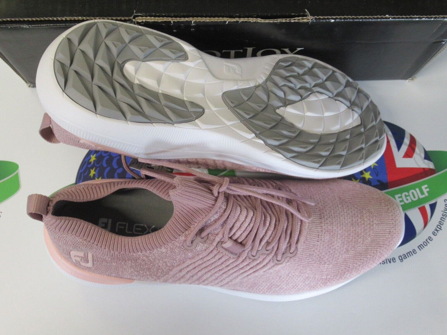 footjoy flex xp womens golf shoes pink heather 95335k uk size 4 medium
