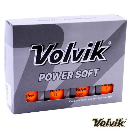 new 12 volvik power soft orange golf balls