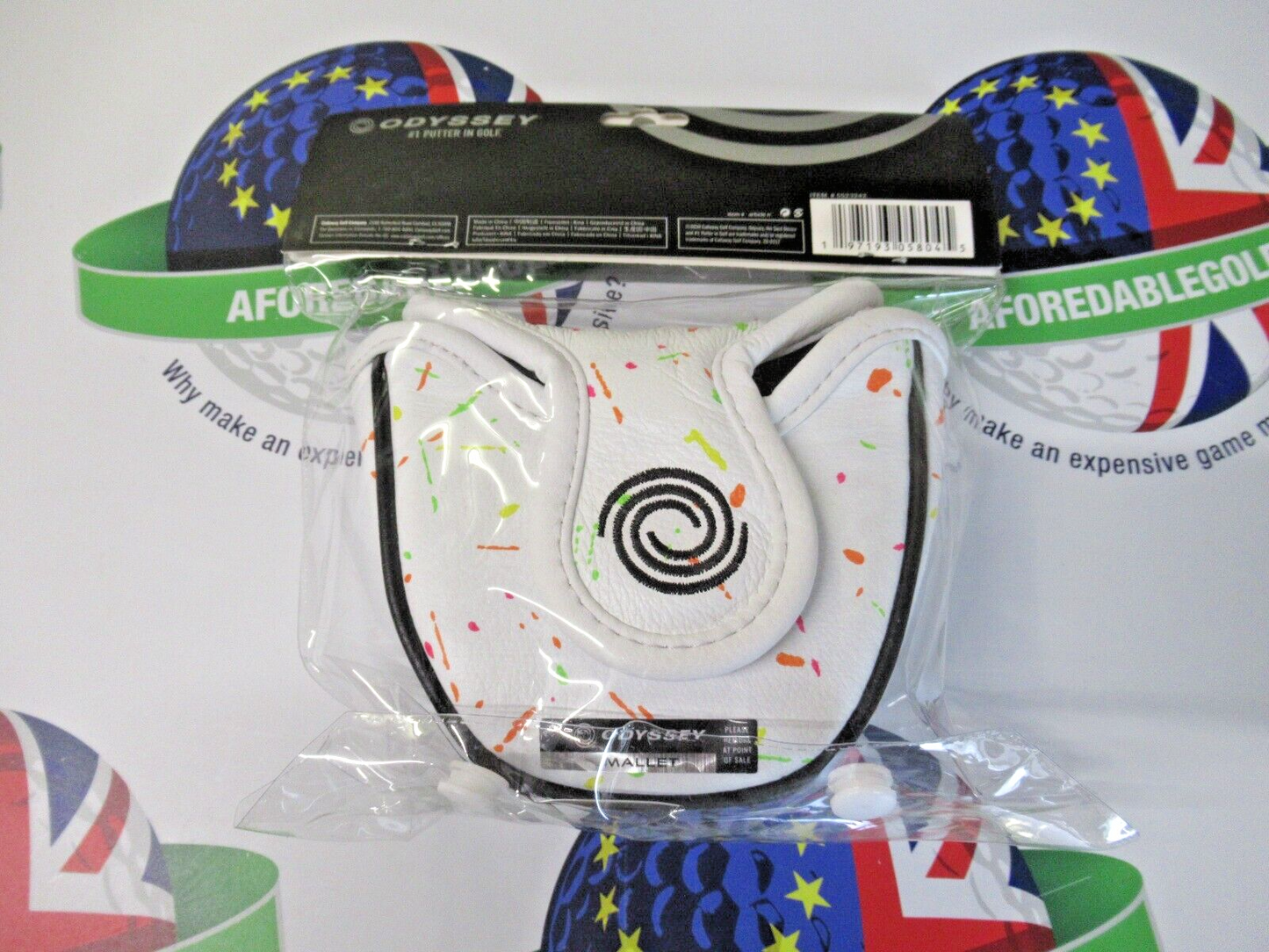 New Odyssey Limited Edition Leather July Major 2023 Mallet Putter Head Cover