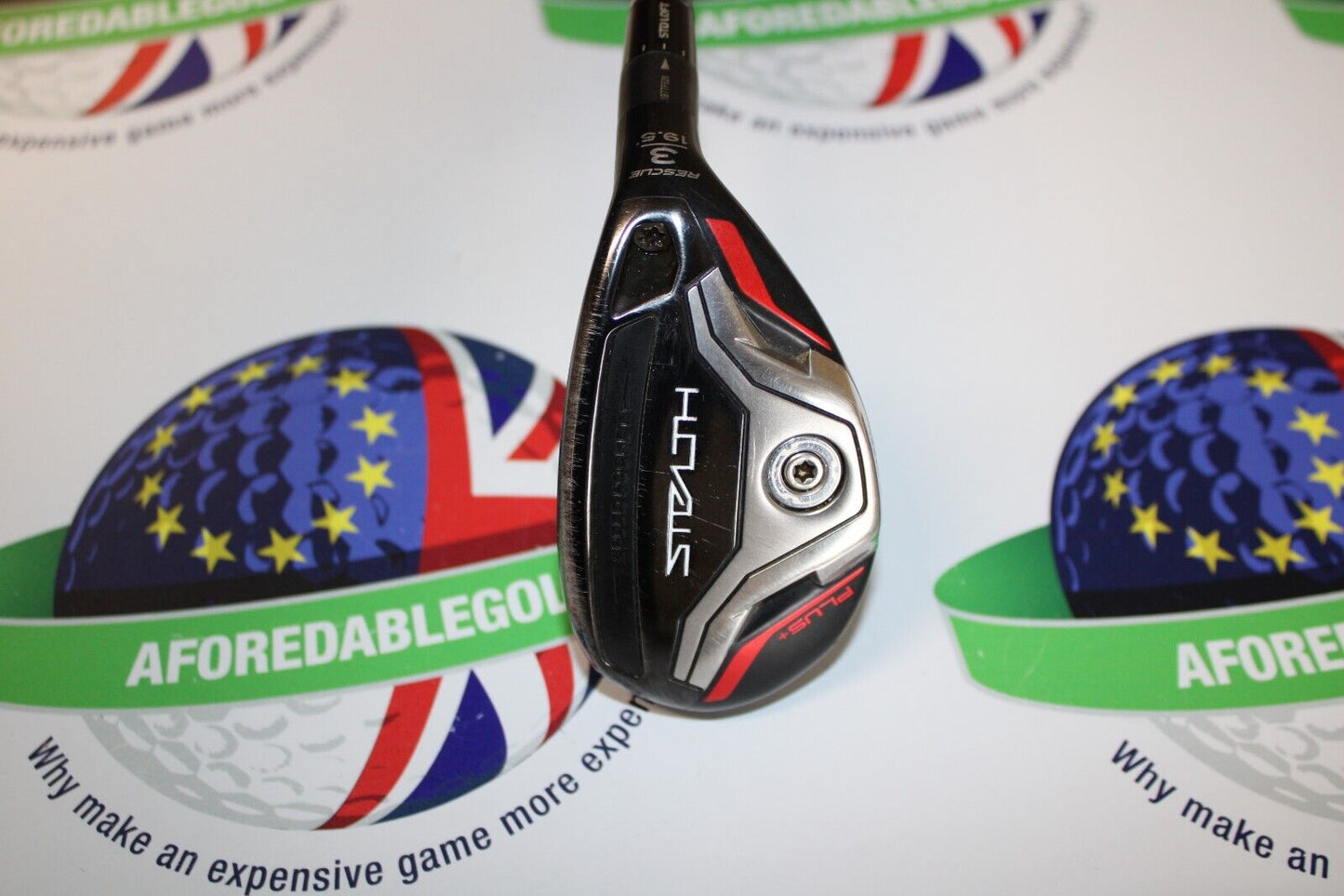 Used Taylormade Stealth Plus + 19.5 Degree #3 Hybrid Aldila Tour Hy 95G Tx Flex