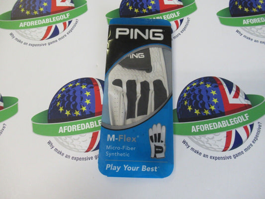 ping m-flex left hand golf glove for a right handed golfer medium/large