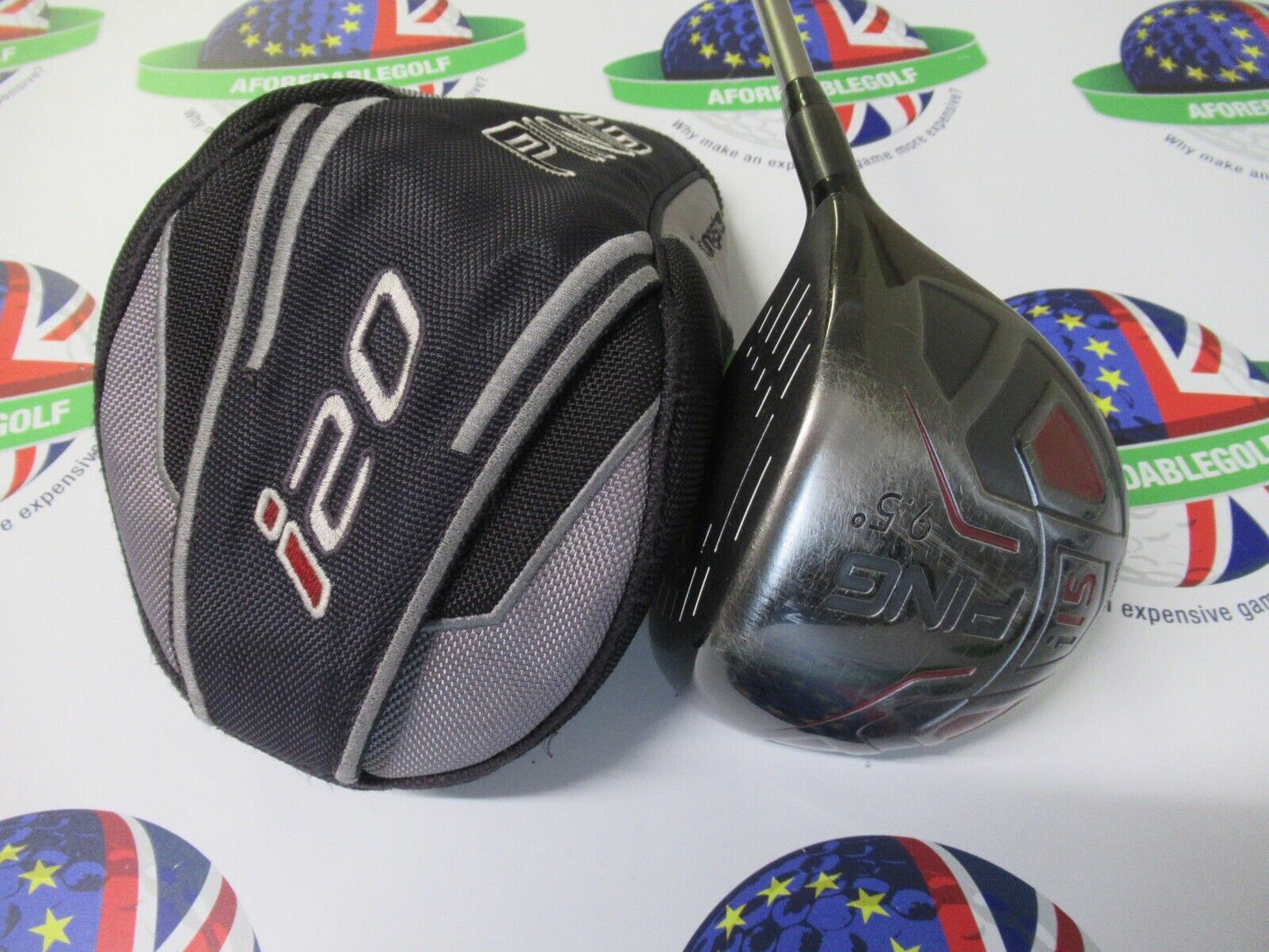 Used Ping I15 9.5 Degree Driver Ping Tfc 700 D Graphite Shaft Stiff Flex
