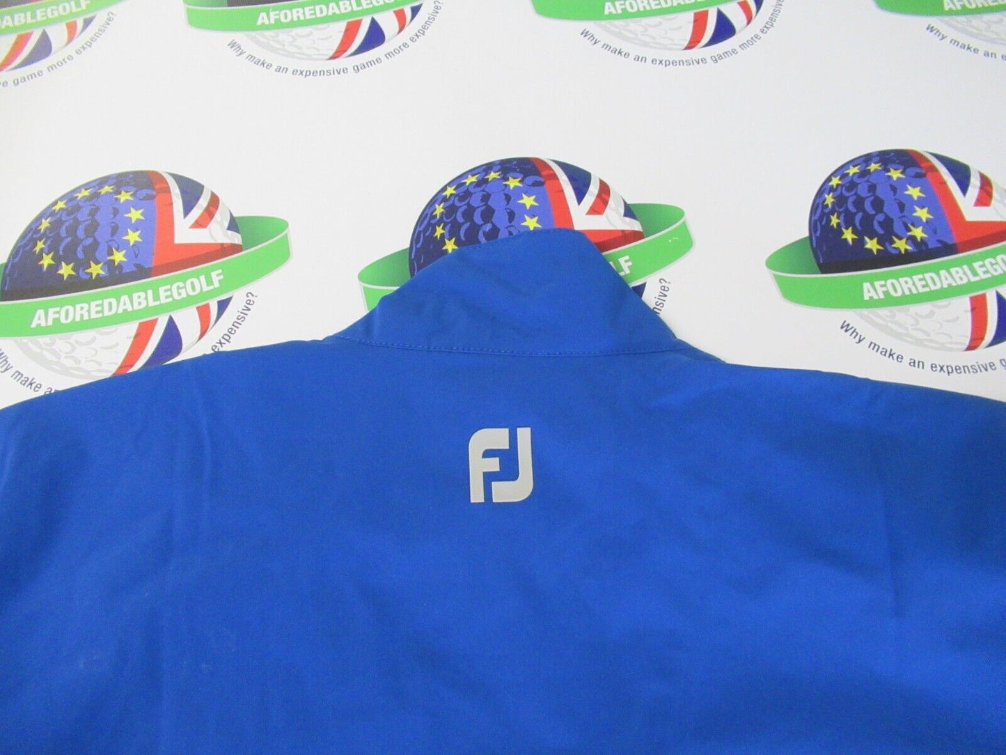 footjoy hydrolite waterproof jacket royal/black/silver uk size medium