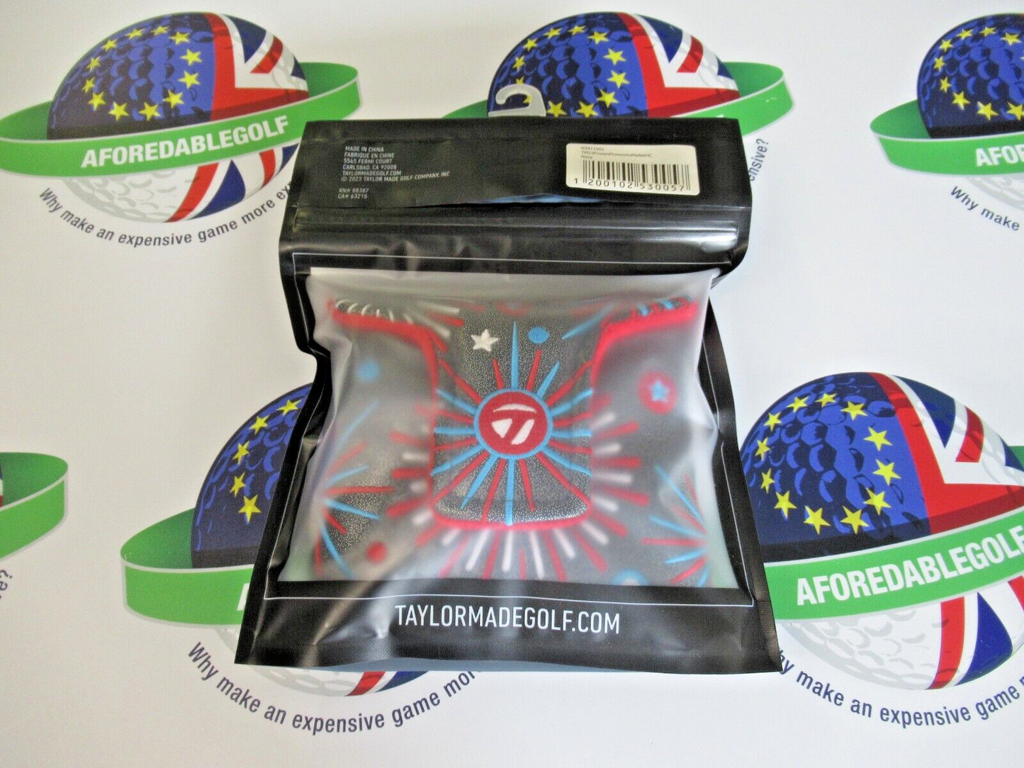 Taylormade Vault Limited Edition Frozen Fireworks Mallet Putter Cover