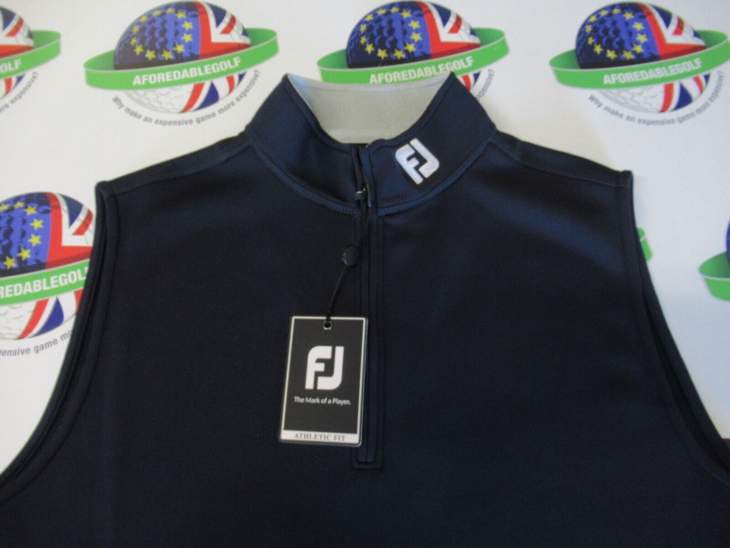 Footjoy Chill Out 1/2 Zip Vest/Gilet Navy UK Size Small