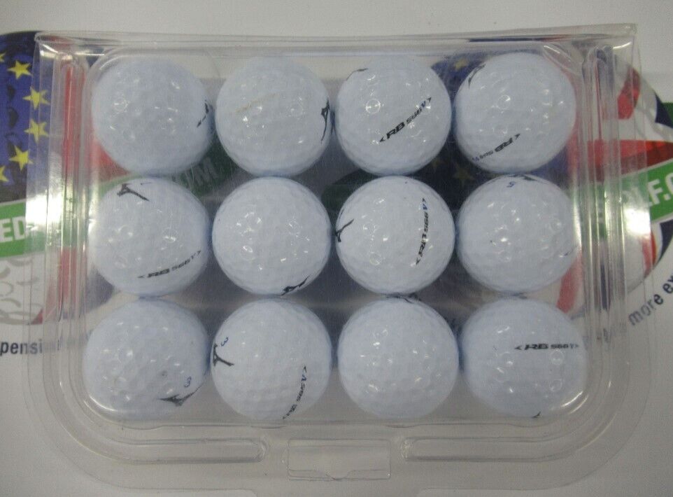12 Mizuno Rb 566 V Golf Balls Pearl/Pearl 1 Grade
