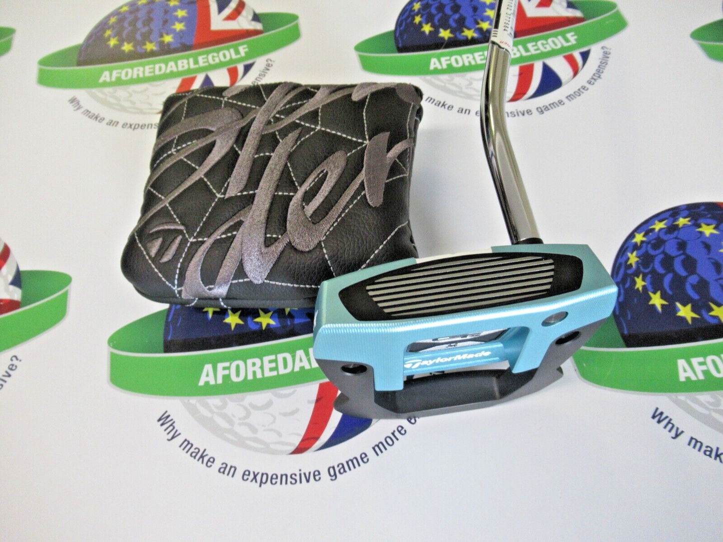 Taylormade Spider Gtx Light Blue Sb 33" Putter & Head Cover