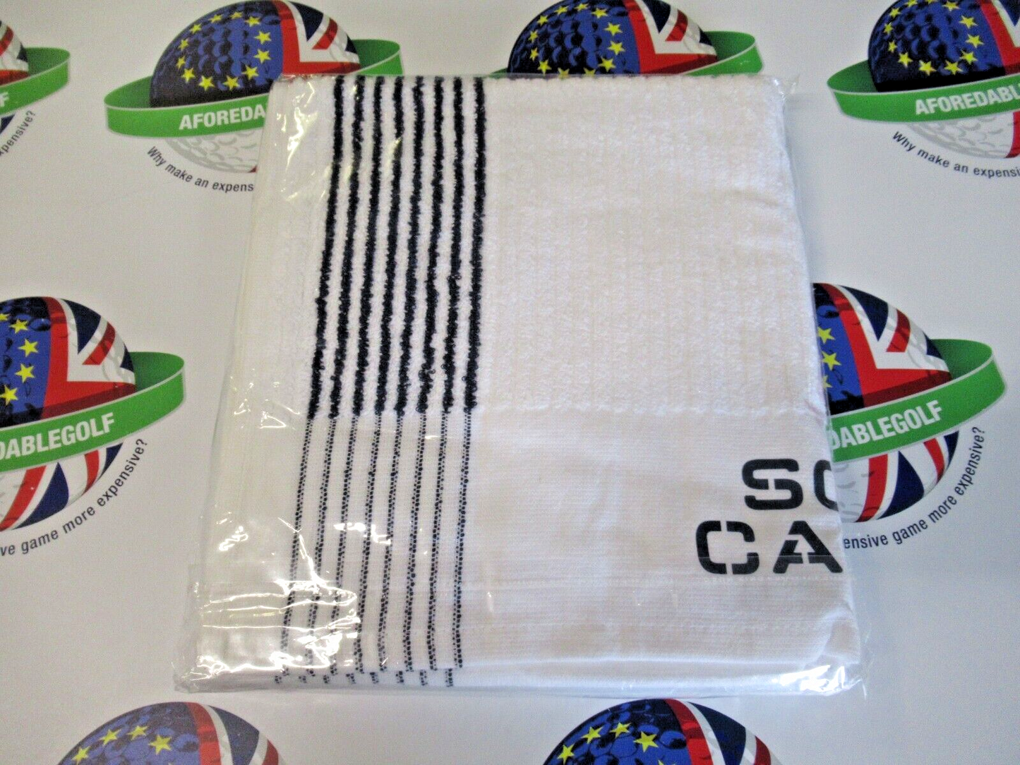 Scotty Cameron Limited Edition Vintage Caddy Towel 22" X 45" White/Navy