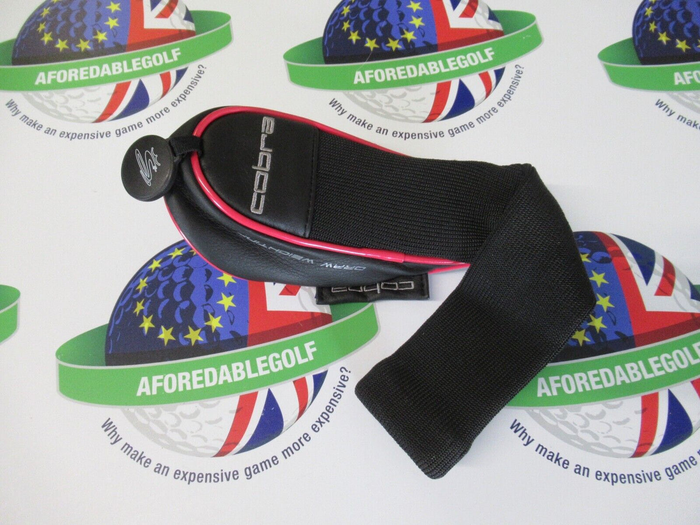 Used Cobra F-Max Black/Magenta Hybrid/Rescue Head Cover