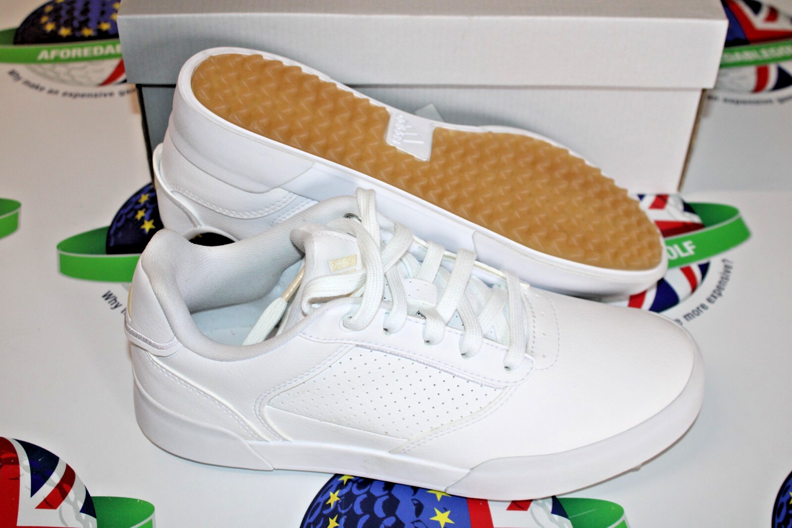 Adidas Womens Retrocross Golf Shoes White UK Size 5 Medium | Aforedablegolf Adidas Womens Retrocross Golf Shoes White UK Size 5 Medium | Aforedablegolf