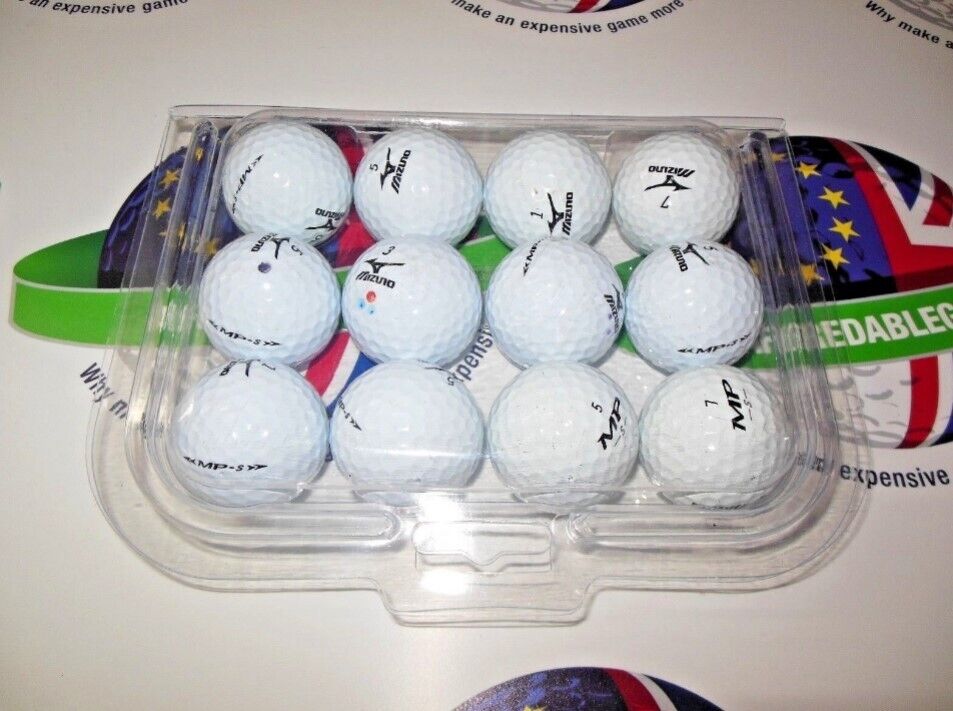 12 Mizuno Mp-S Golf Balls Pearl/Pearl 1 Grade