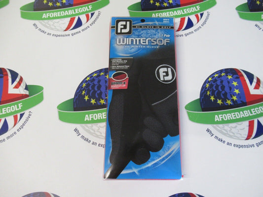 footjoy wintersof gloves black 1 pair uk size small