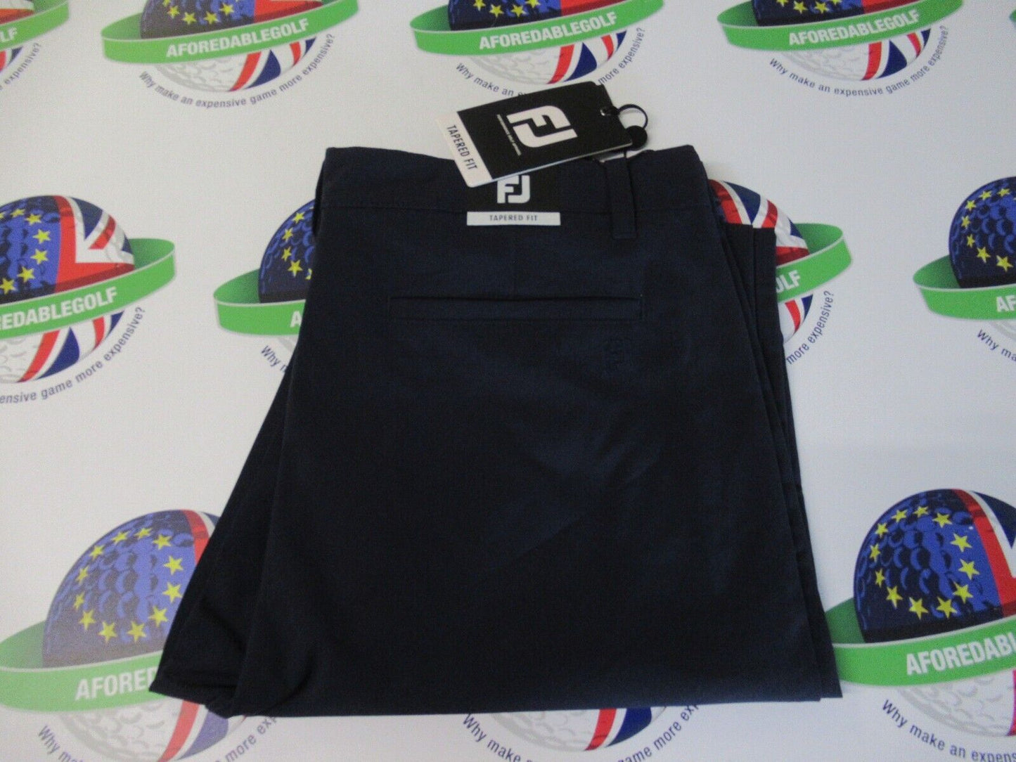 footjoy ace tapered fit trousers navy waist 32" x leg 32"