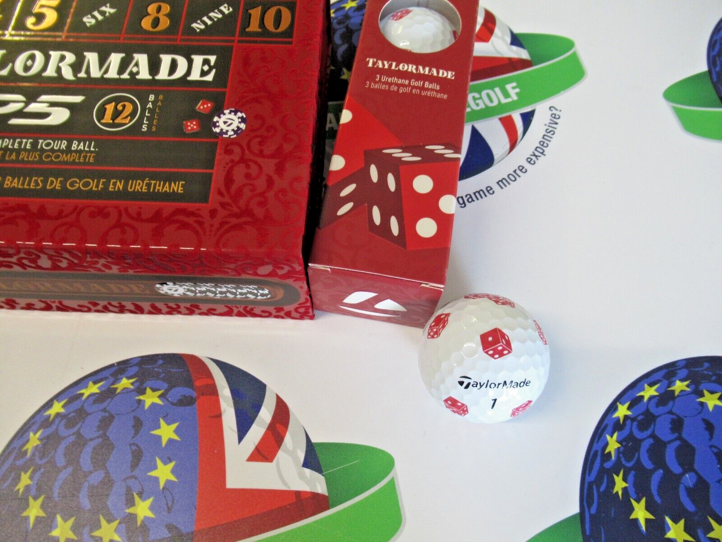 New 12 Taylormade Vault Limited Edition Tp5 Pix Dice Golf Balls