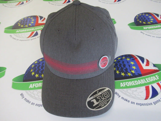callaway straight shot flexfit grey/red adjustable golf cap