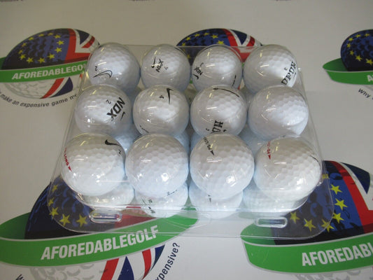 24 nike mixed white golf balls pearl/pearl 1 grade