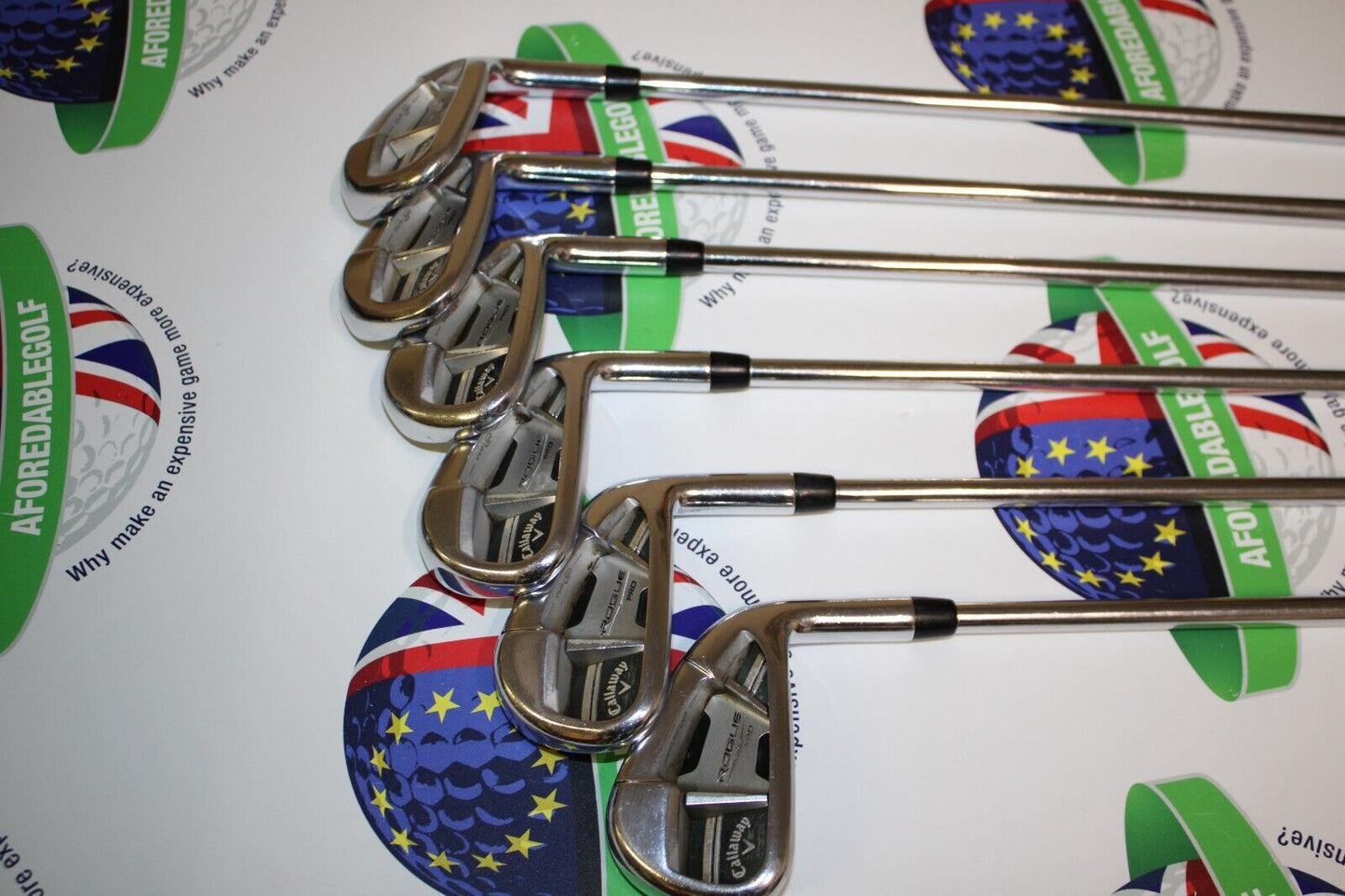 callaway rogue pro cf18 5-pw iron set true temper xp 105 steel regular flex
