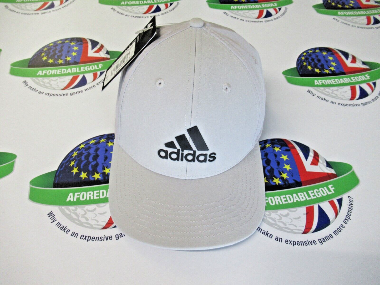 adidas a-stretch bos adjustable grey golf cap