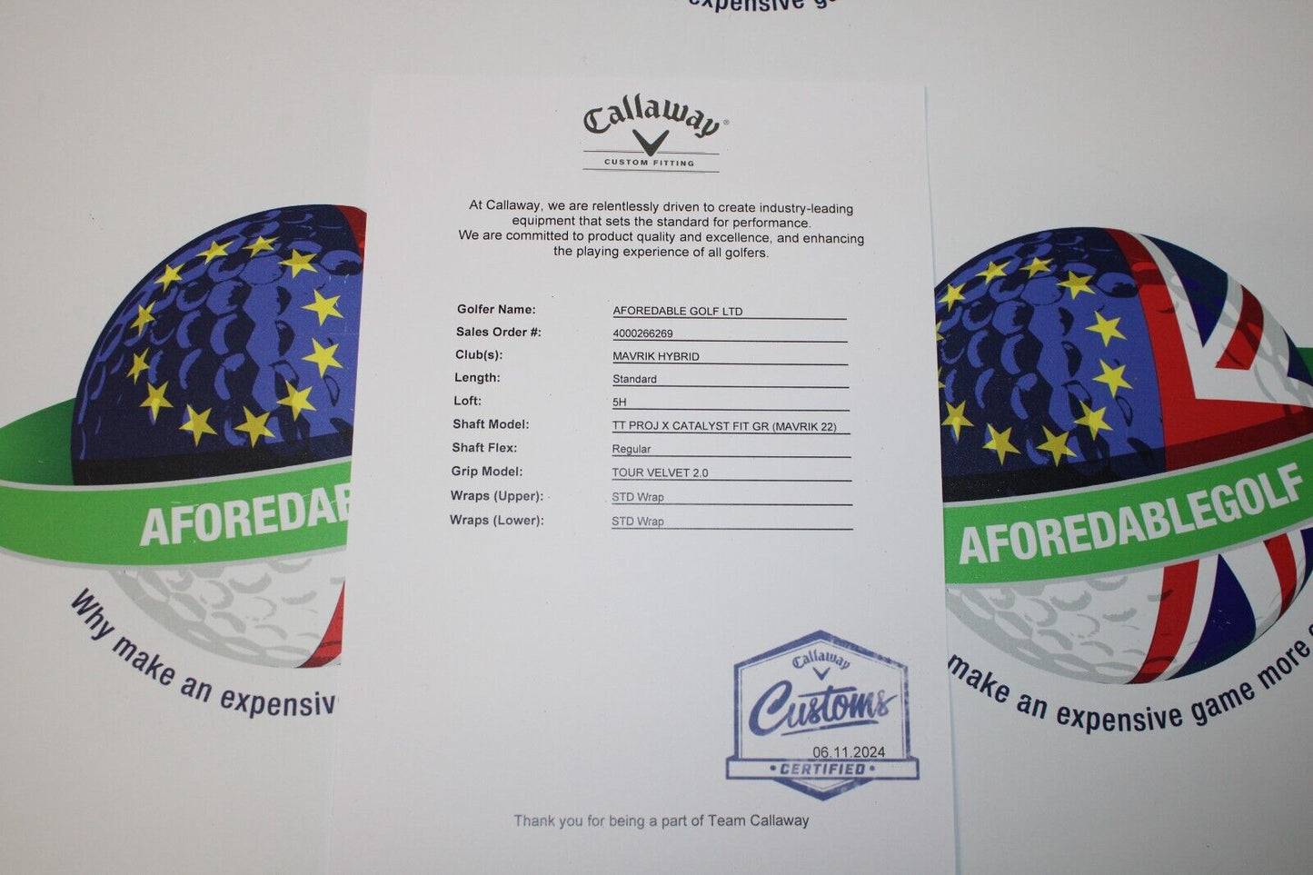 New Callaway Mavrik 23 Degree #5 Hybrid Project X Catalyst 65 5.5 Regular Flex