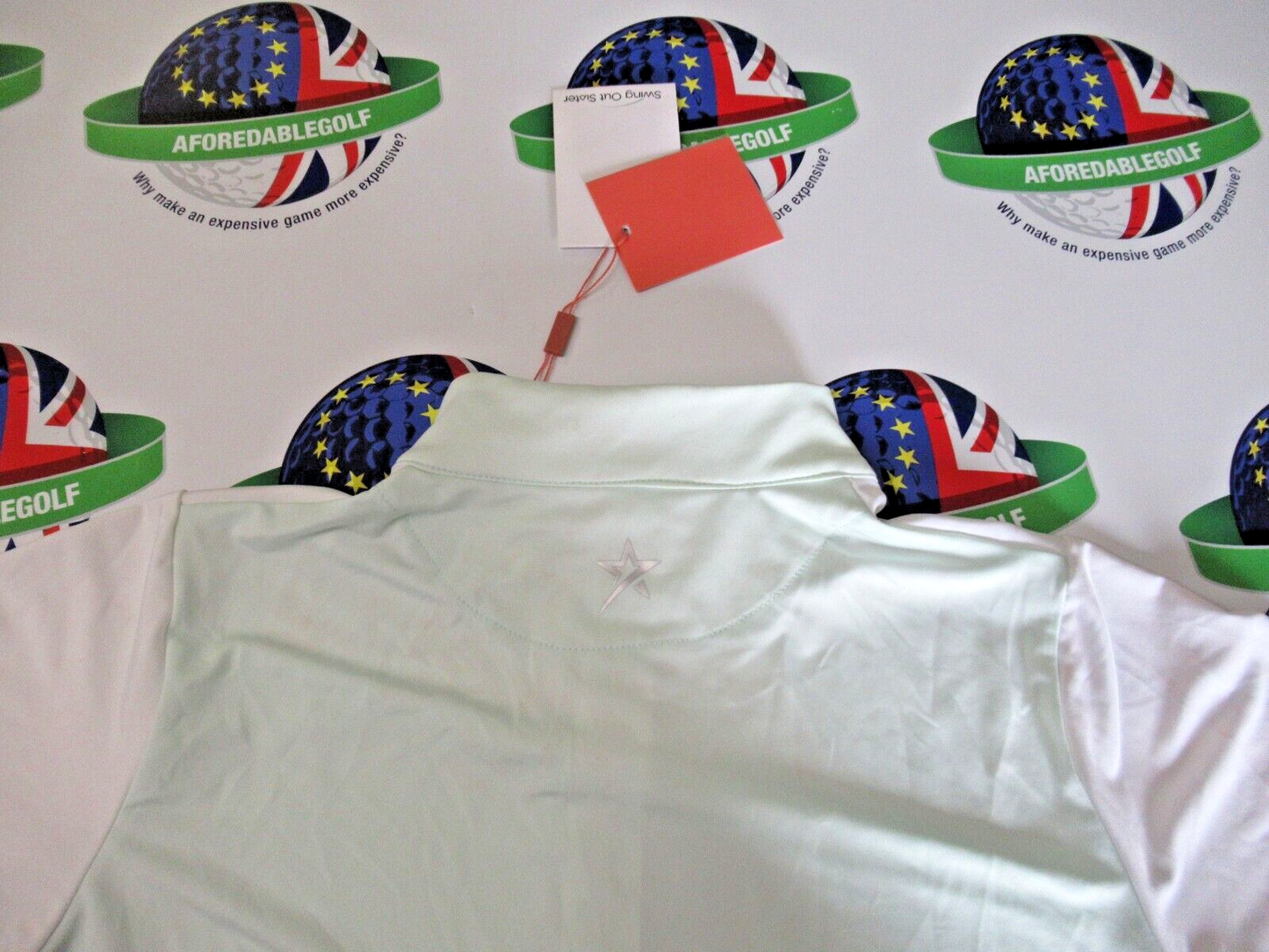 Swing Out Sister Therese Cap Neon Mint Polo Shirt UK Size Large