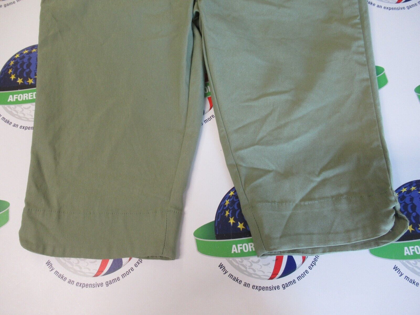 Swing Out Sister Rosamonde Pull On Shorts Olive Green UK Size 18