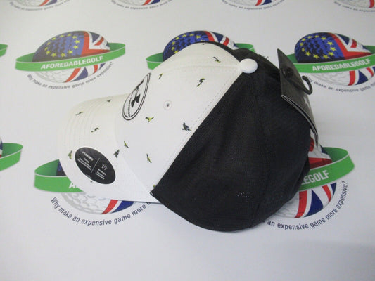 Under Armour Iso-Chill Driver  Adjustable Mesh Golf Cap White/Black