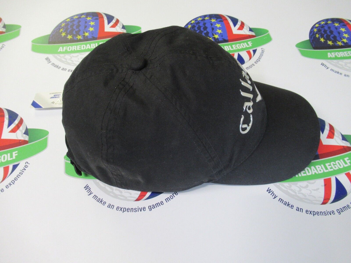 callaway liquid metal black adjustable waterproof golf cap