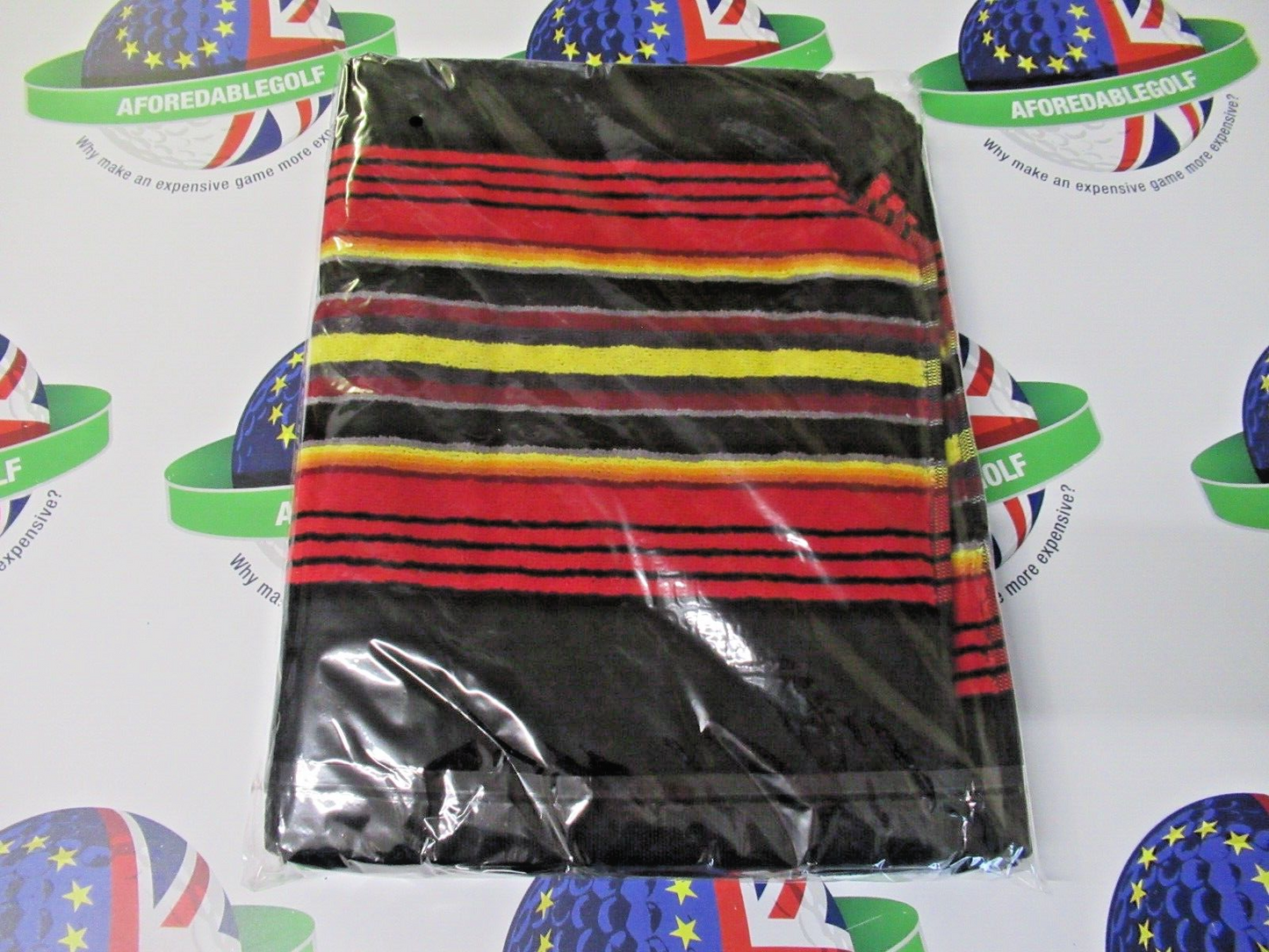 Titleist Scotty Cameron Limited Edition Mojave Stripe Golf Towel Black/Red