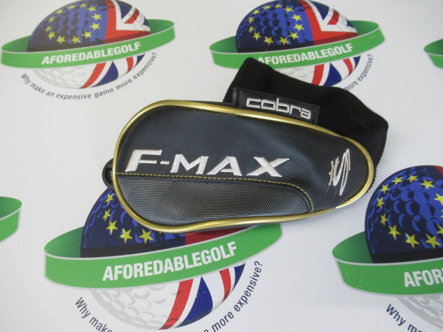 Used Cobra F-Max Black/Gold Hybrid/Rescue Head Cover