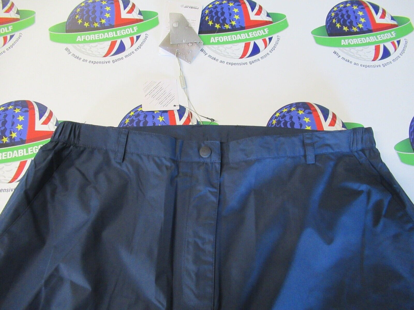proquip ladies emily waterproof trousers navy size large 29" leg