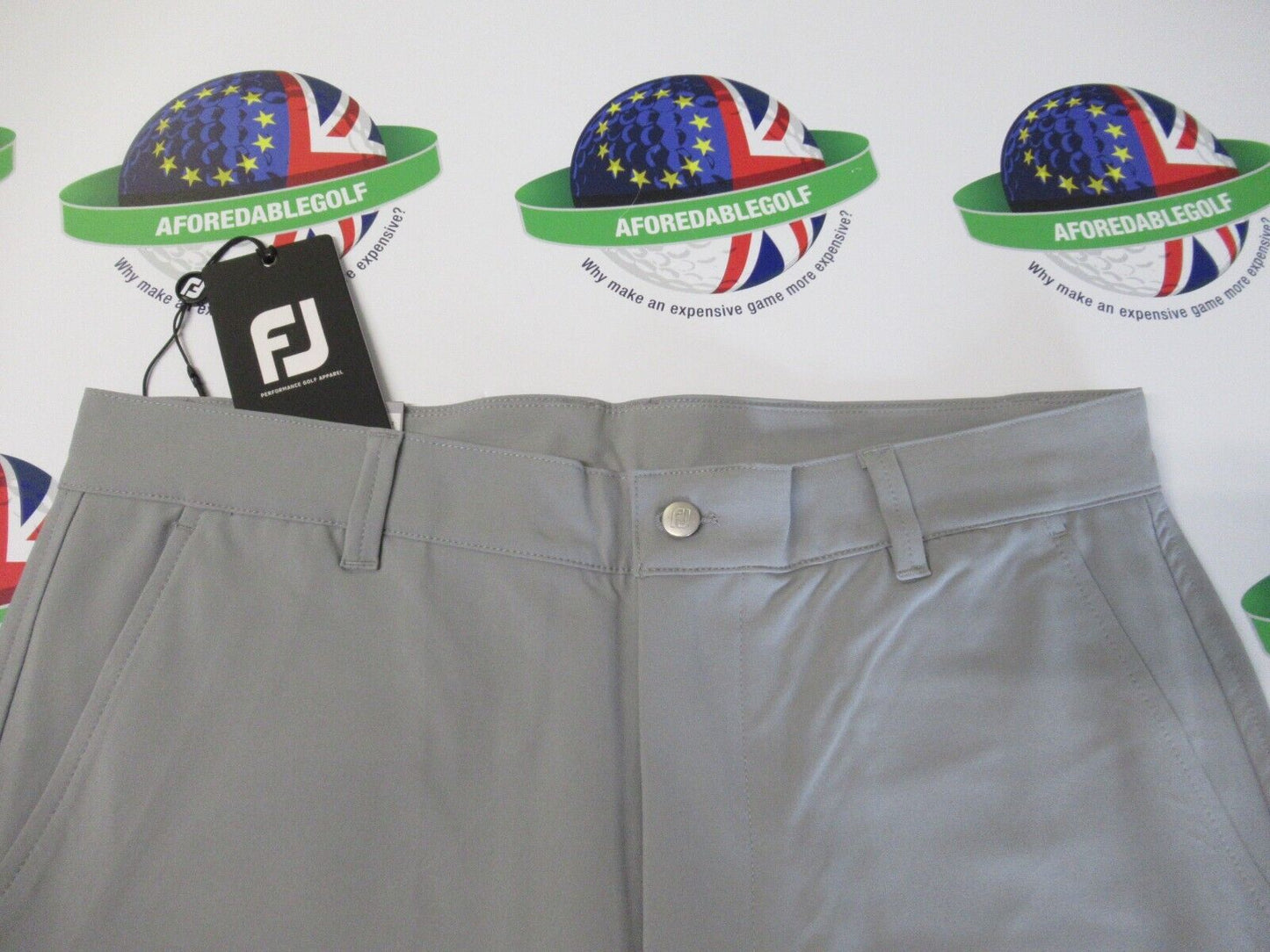 footjoy performance tapered fit trousers grey waist 34" x leg 32"